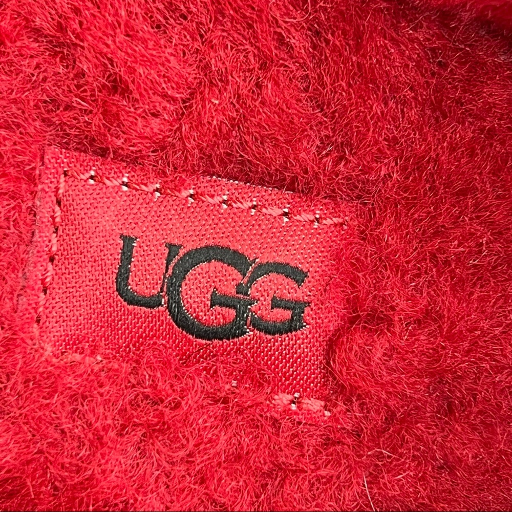 UGG MENS Fluff You Slipper Red Size 8 US - Picture 9 of 11